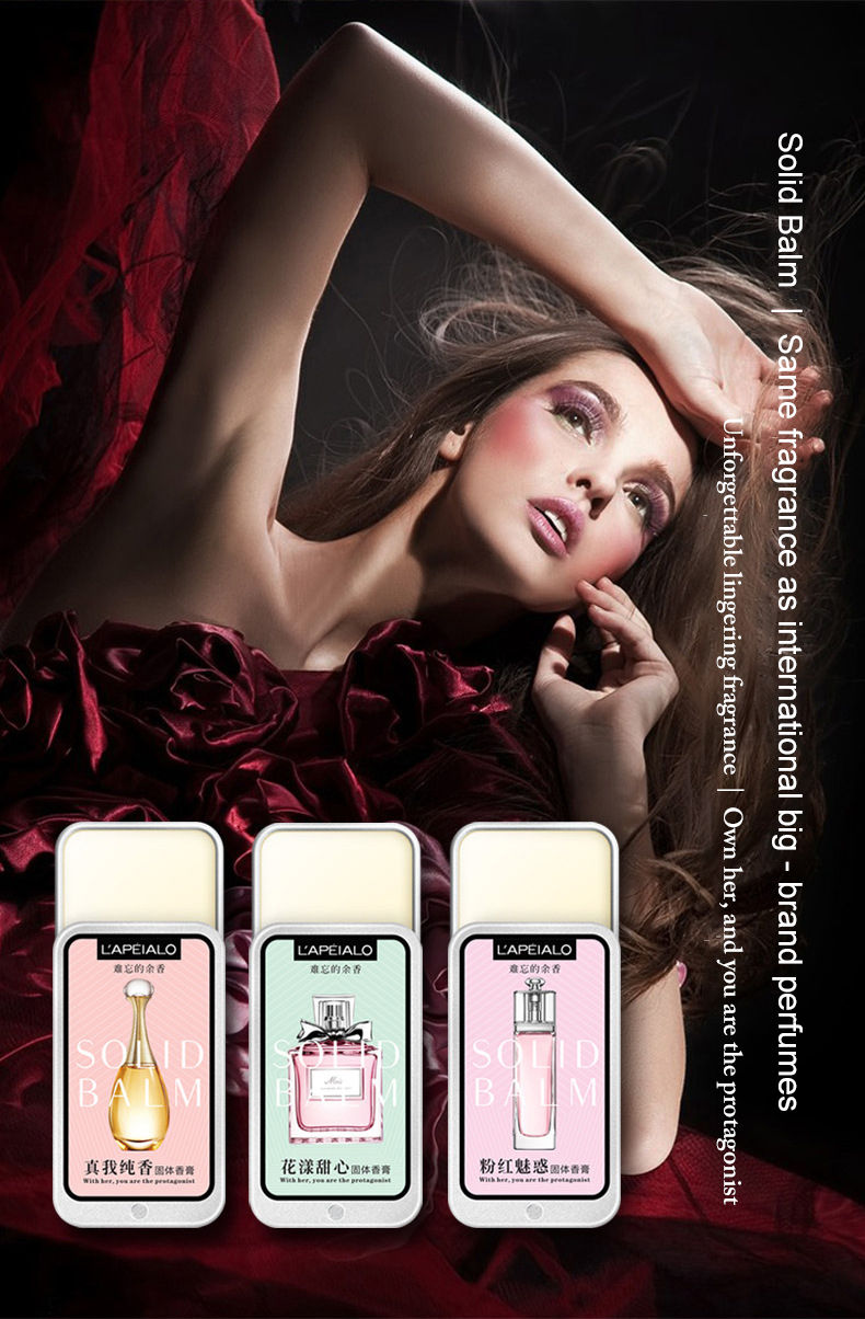 Thumbnail: Woman Body Pheromone Perfume Solid Balm Long Lasting Fragranc Light Fragranc Por