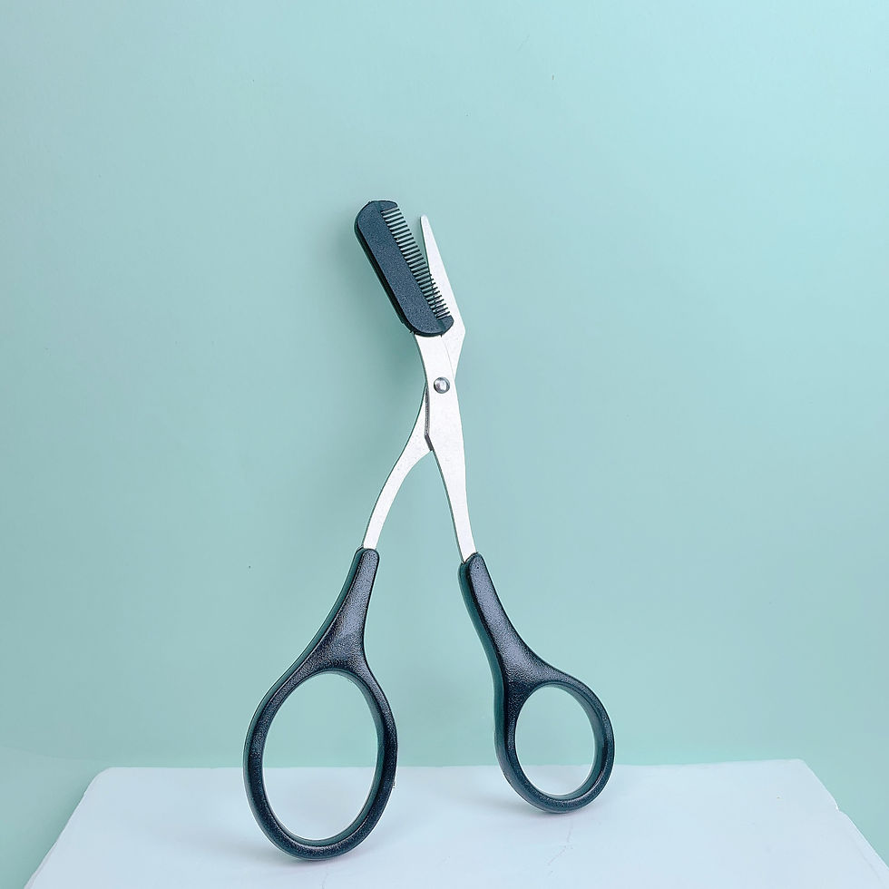 Thumbnail: Eyebrow Razor Scissor  Stainless Steel Safe Anti-scratch Trimmer for Beginners C