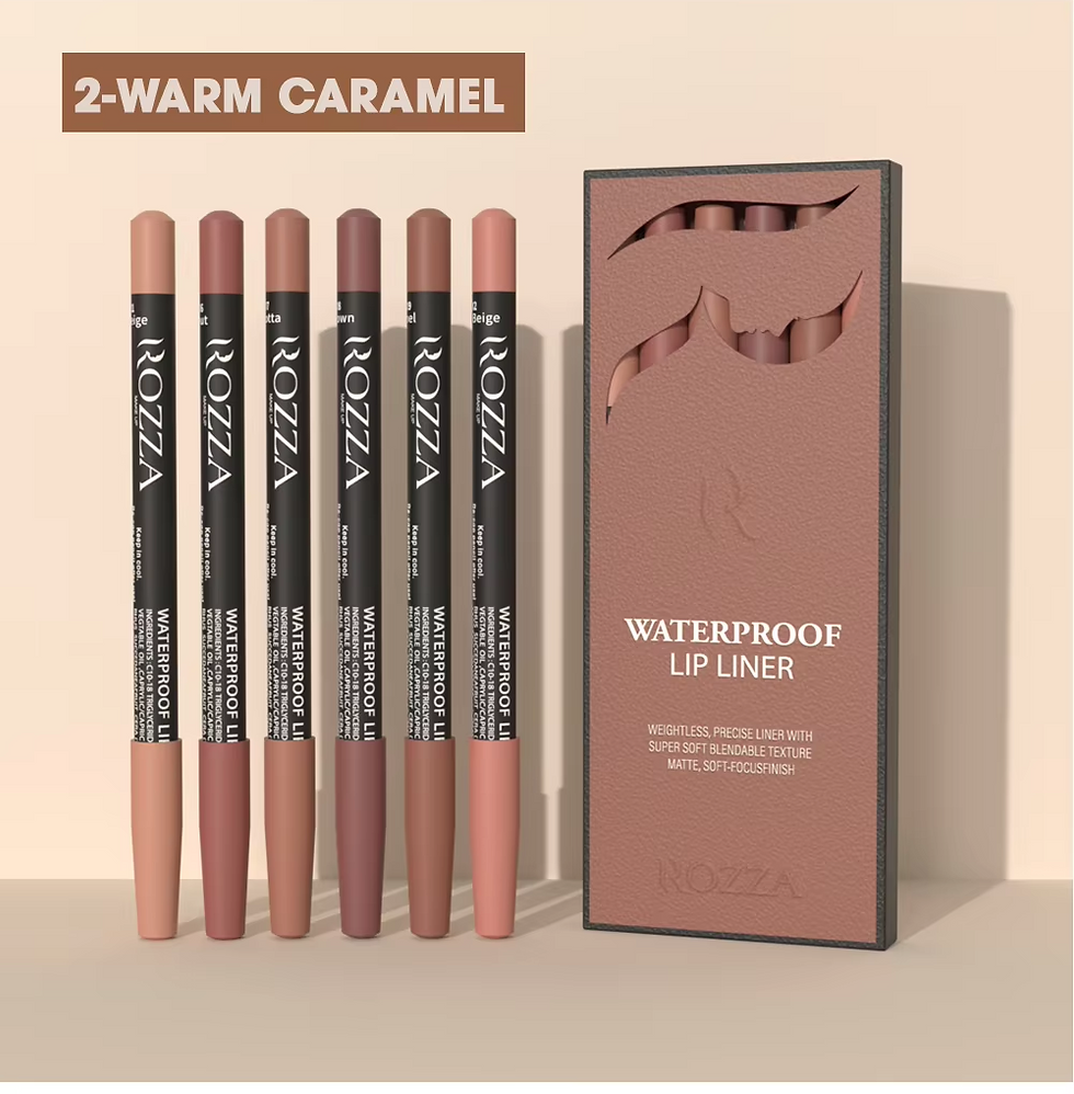 Thumbnail: Rozza Waterproof Lip Liner Pencil Set, Weightless Precise Liner with Super Soft 