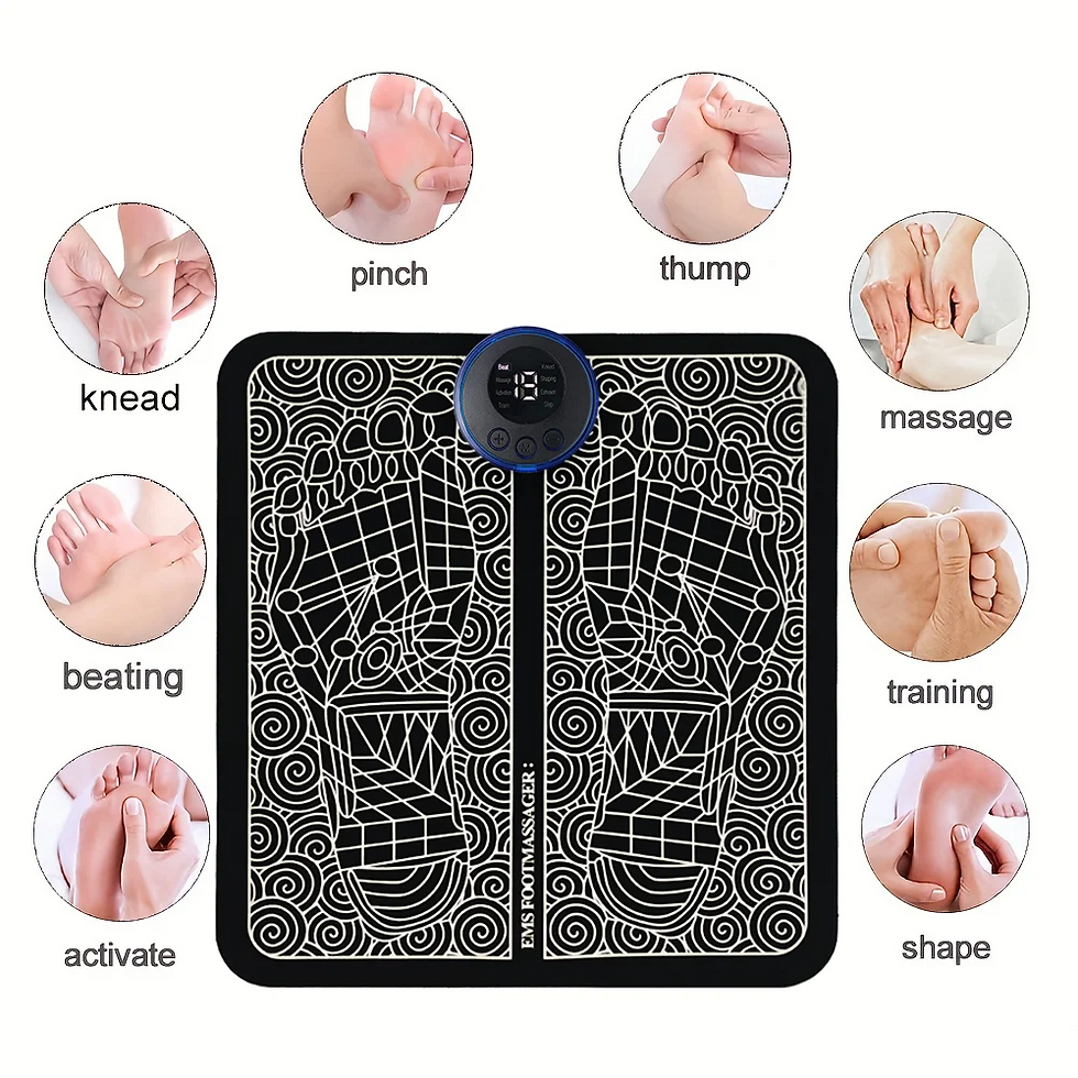 Thumbnail: Electric USB Charging Foot Massage Mat Relaxes Foot Acupoint Massage Mat Improve