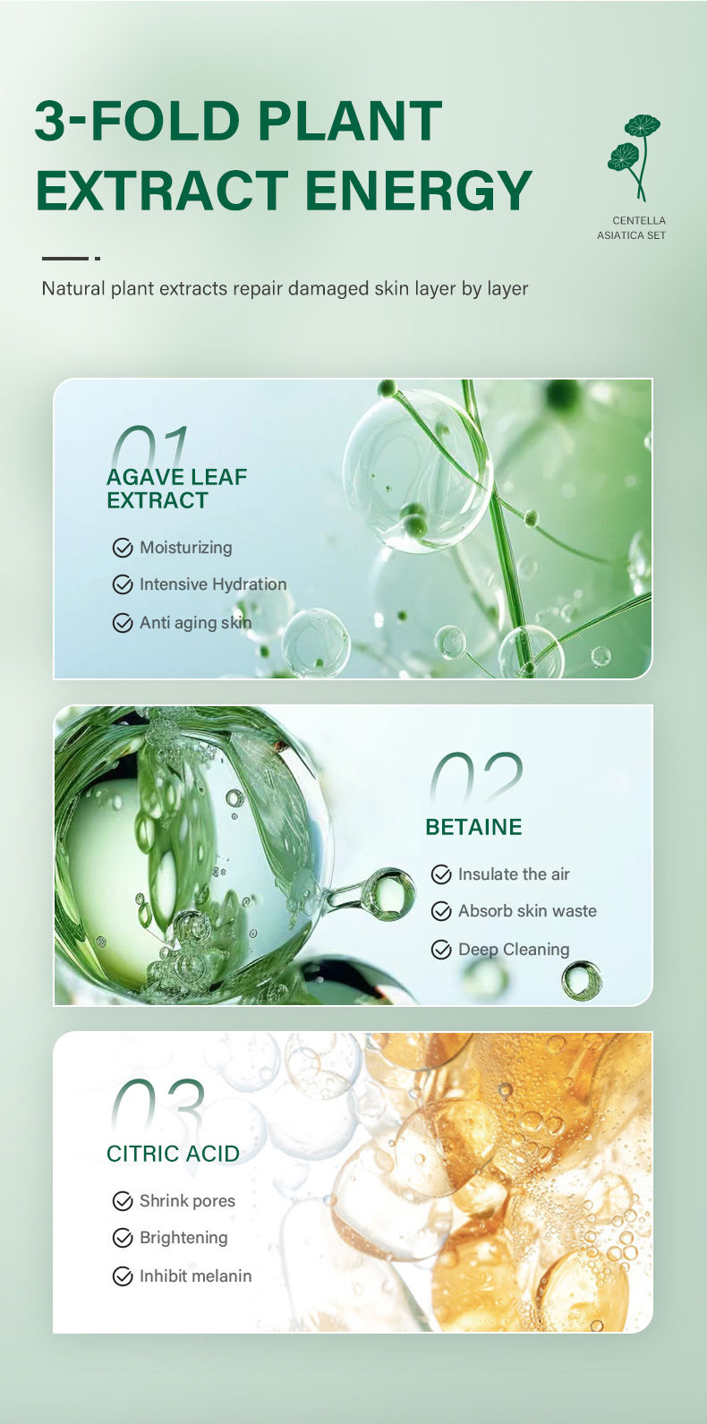 Thumbnail: Centella Asiatica 5-Piece Skincare Set