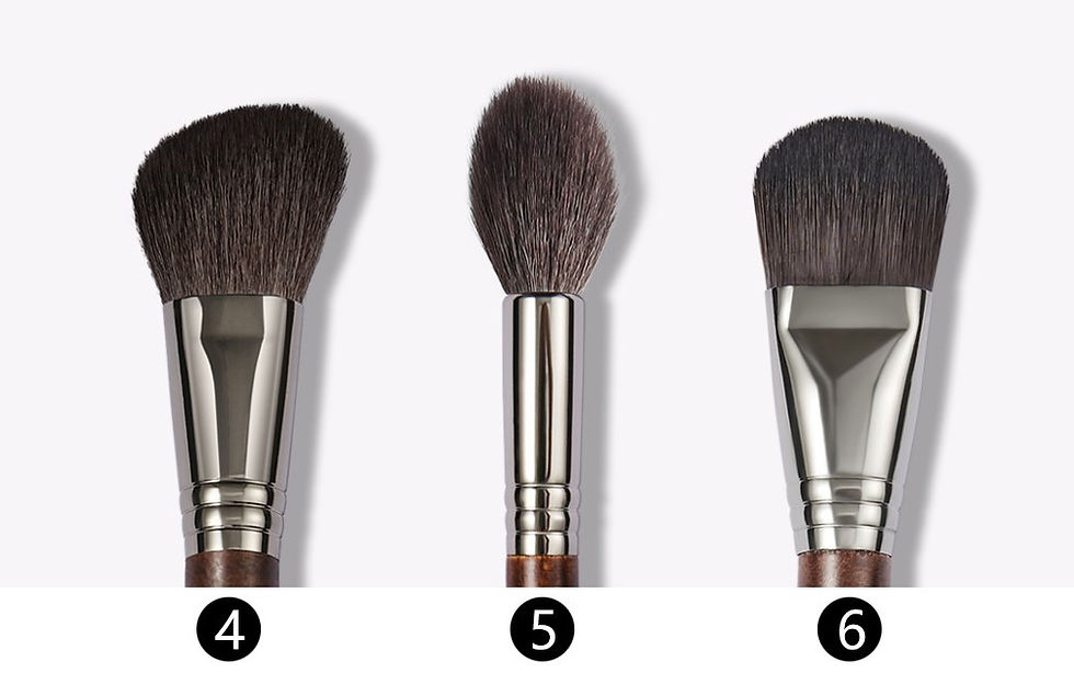 Thumbnail: OVW Natural Goat Hair Makeup Brushes Set Professional Kit brocha maquillaje pedz