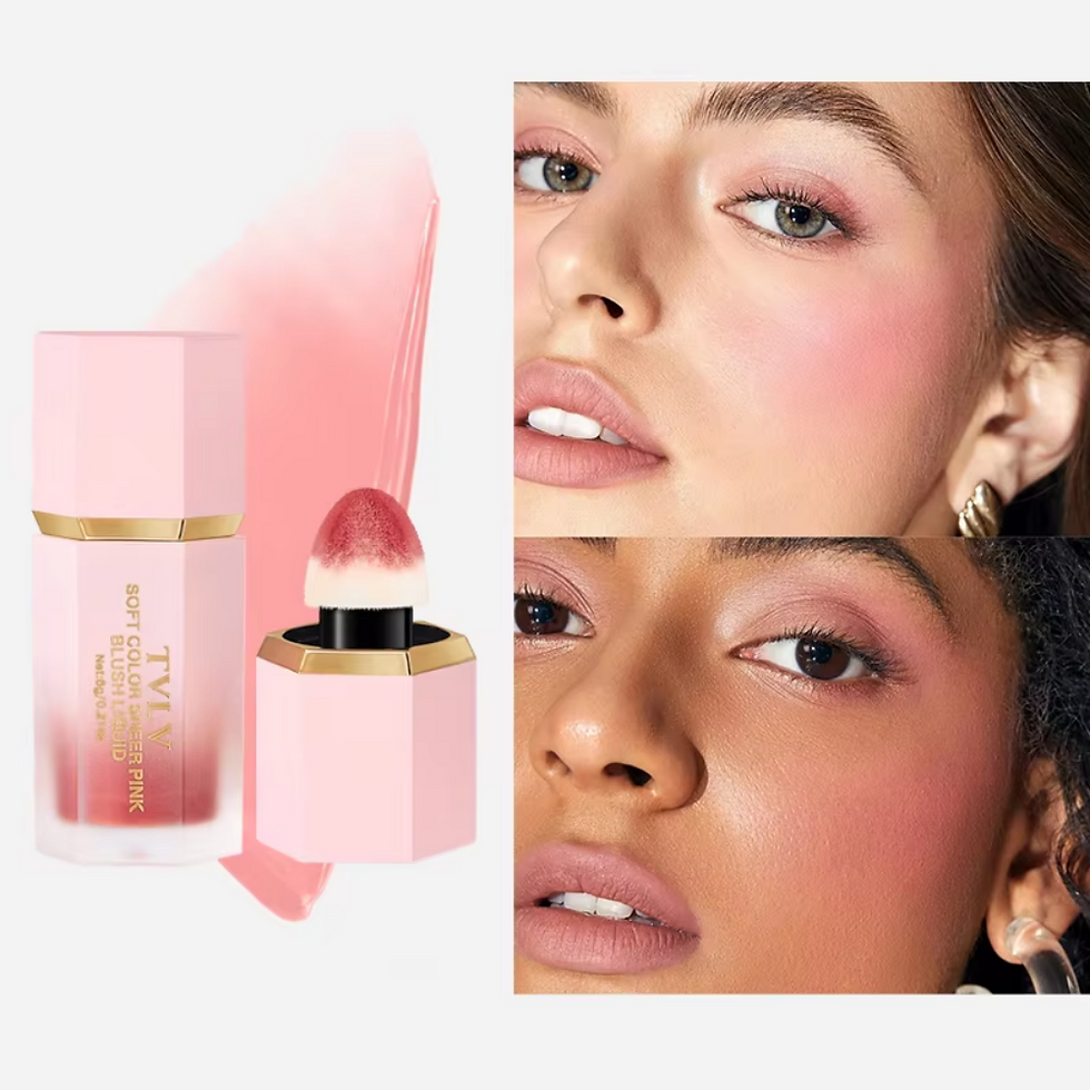Thumbnail: TVLV Velvet Liquid Blush Matte Sponge Head Blusher Natural Lasting Brighten faci