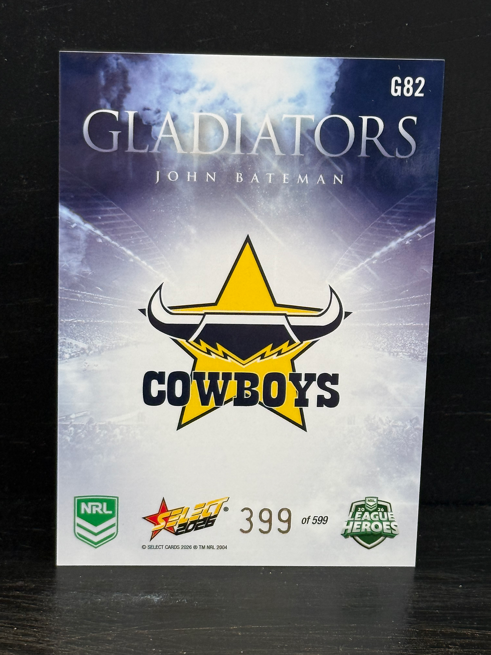 Thumbnail: Select NRL- John Bateman - Gladiator - Retail 399/599