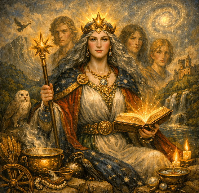 Earth Goddess, Ancestral Mother of the Gods and Leader of the Children of Dôn