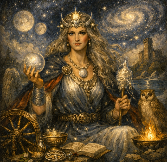 Goddess of the Stars & Moon, Fate, Reincarnation, and the Silver Wheel