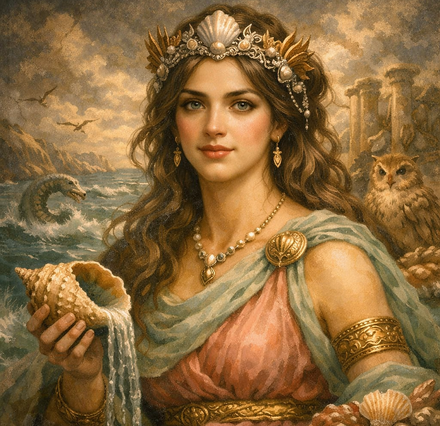 Titaness of Fresh Water and Nursing