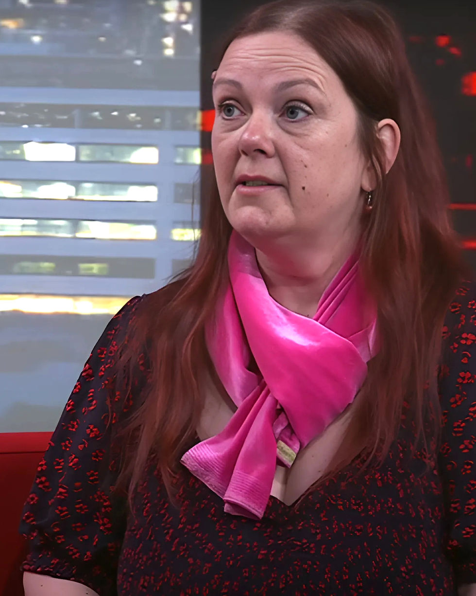 Anke speaking to BBC Look North. Credit: BBC Look North and YouTube/YorksBTC