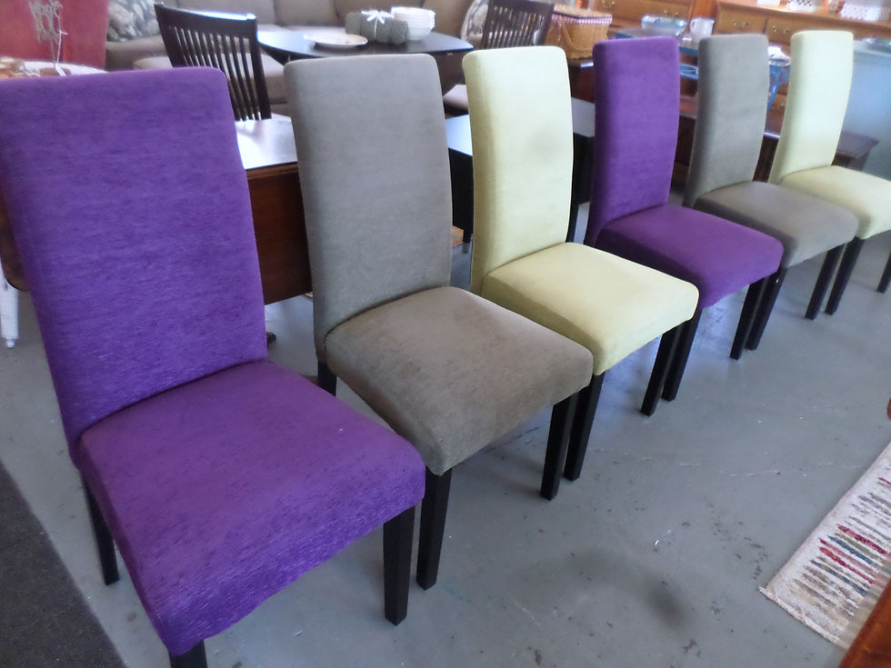 6 Colorful Parsons Chairs $270