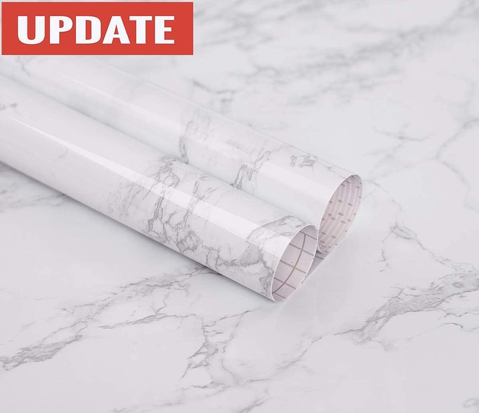 Marble Paper Granite Gray/White Wallpaper Roll