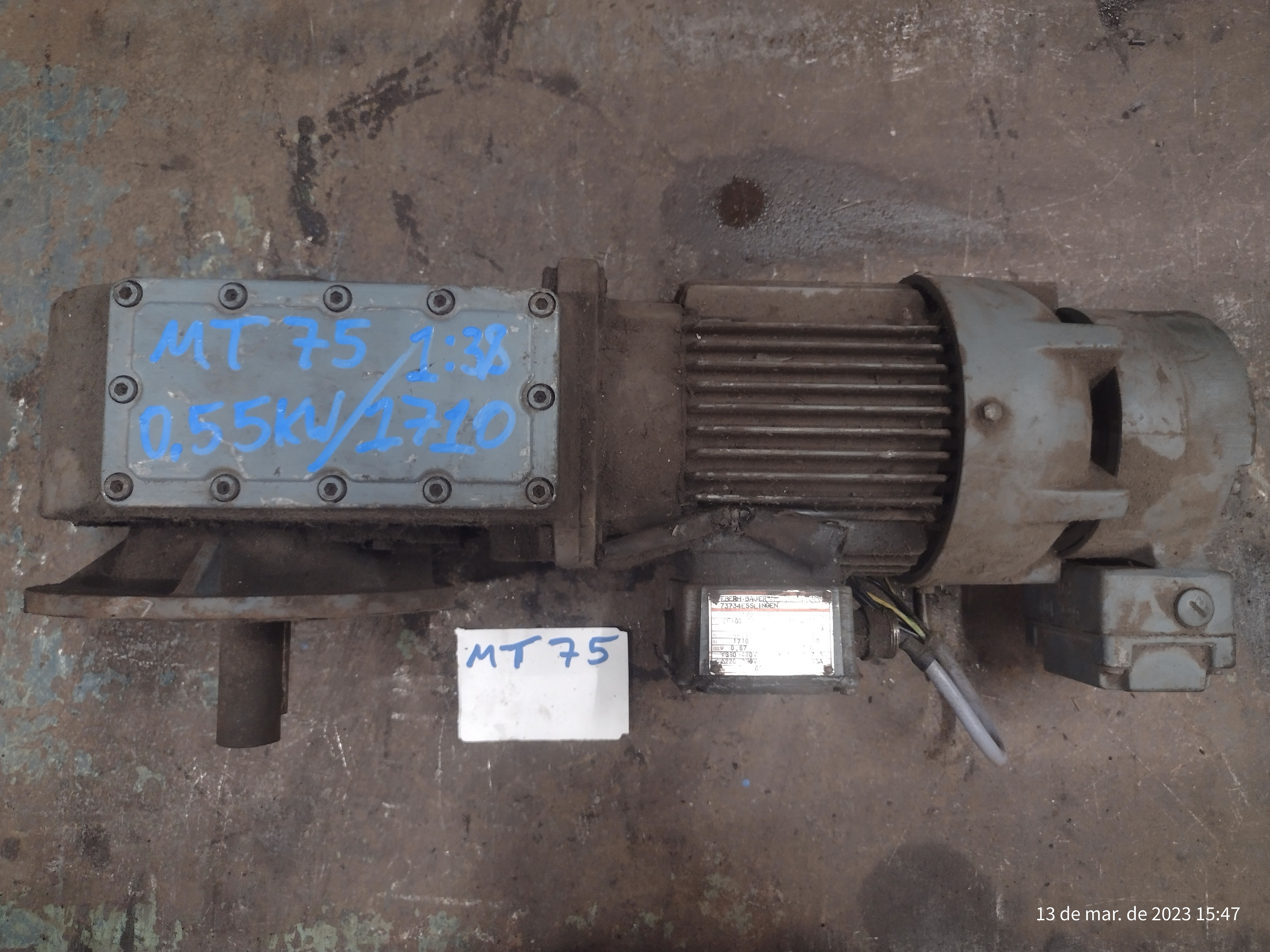 REDUTOR 1-38 0.55KW 1710 RPM