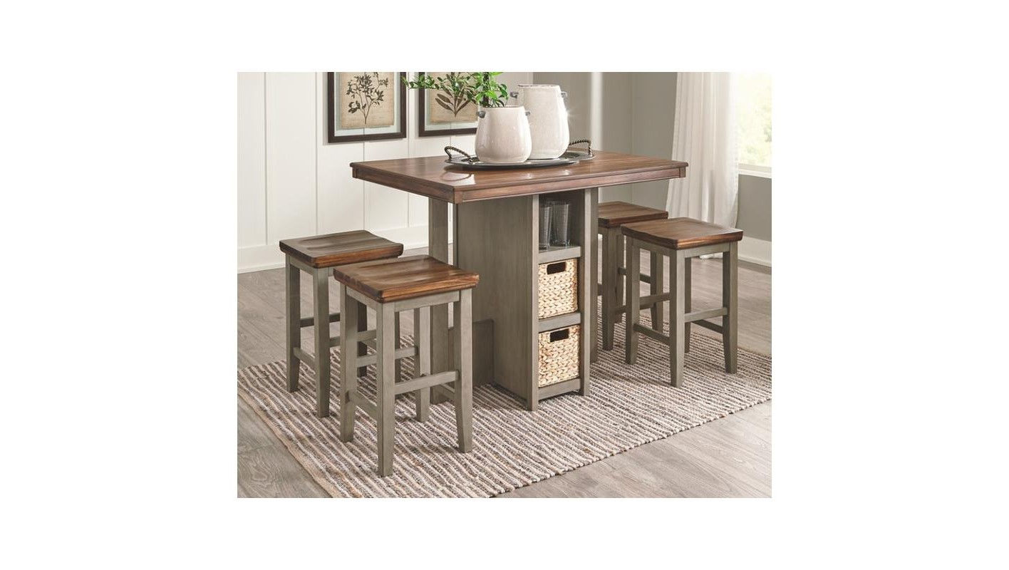 Ashley Lettner 5 Piece Counter Height Dining Set