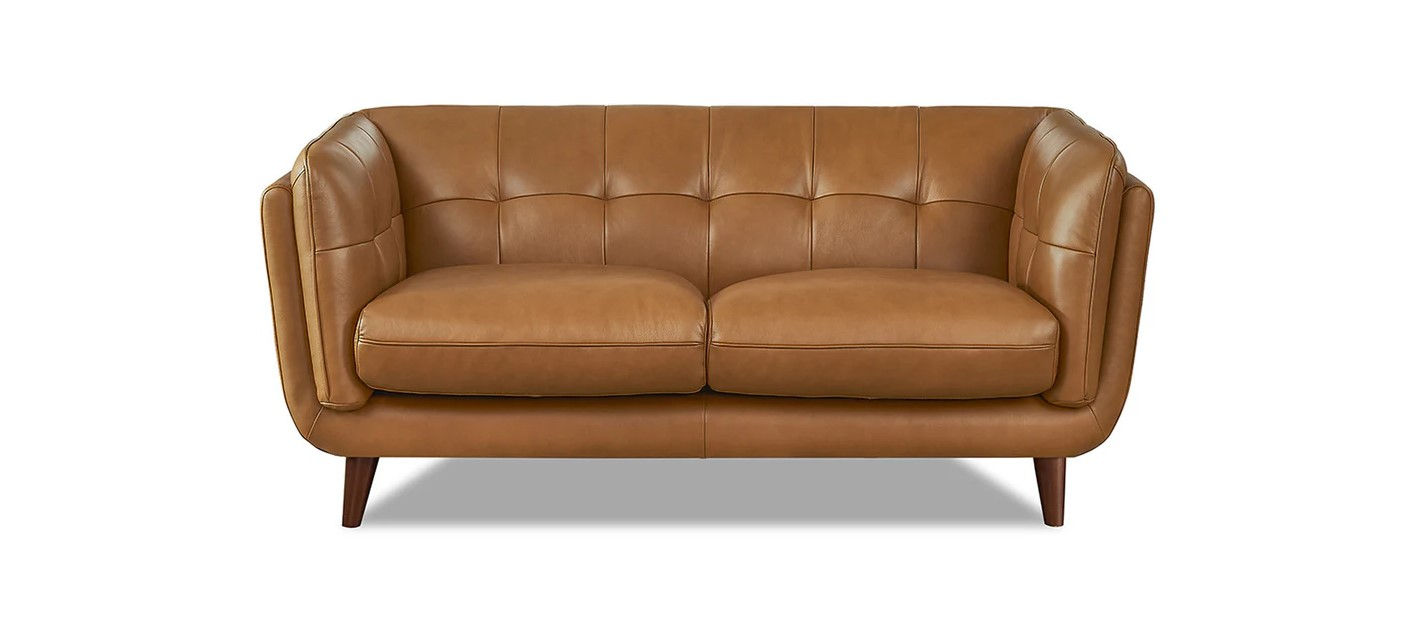 Solano Leather Loveseat