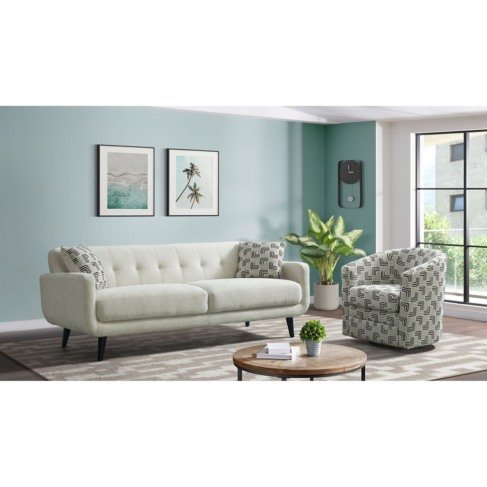 Elements Hadley Sofa in Ecru