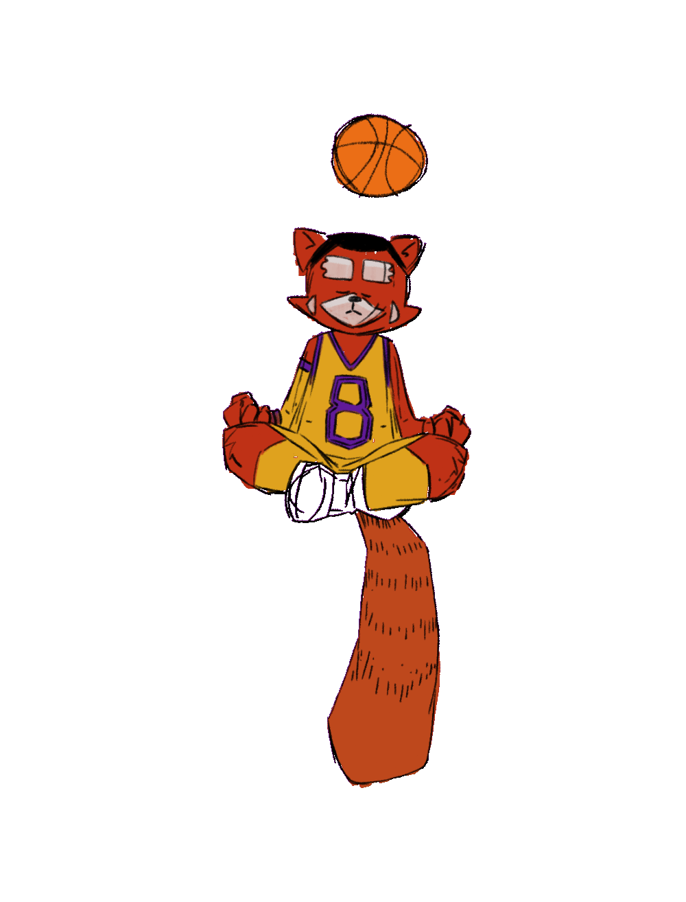 Zen Red Panda Floating GIF
