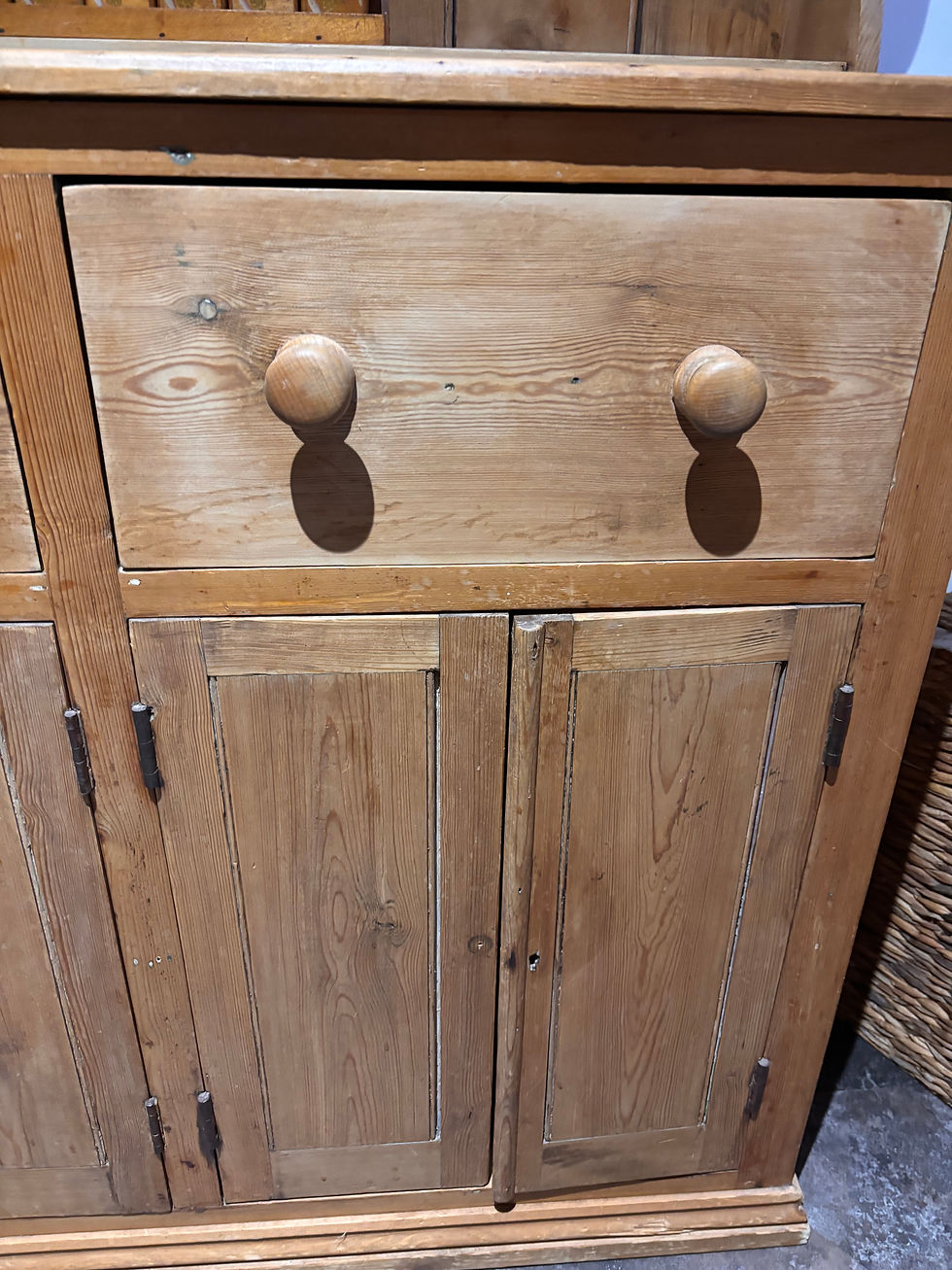 Thumbnail: Old pine farmhouse dresser 
