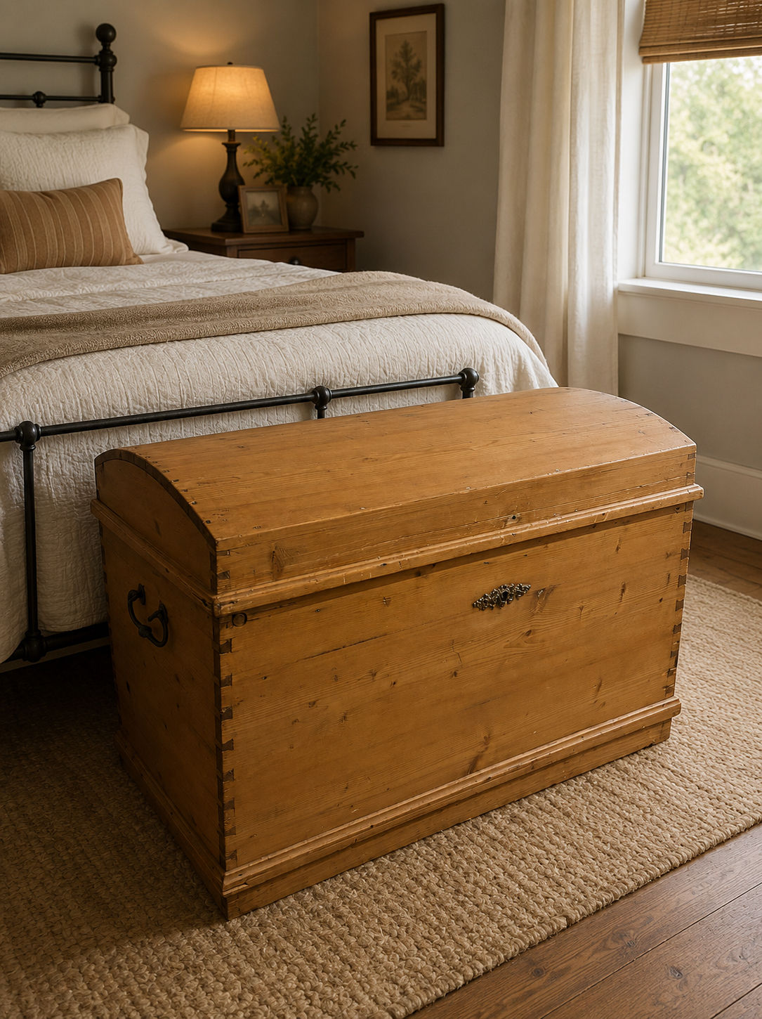 19th century wooden chest