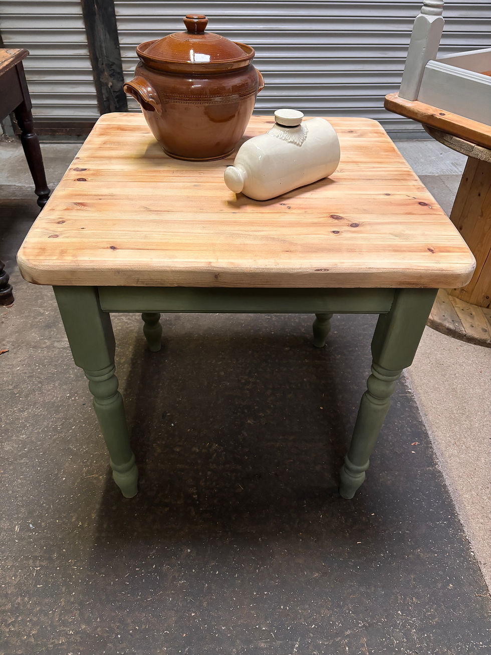 Thumbnail: Pub table with painted legs 