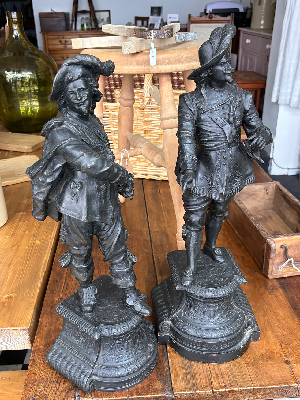 Thumbnail: Pair of 19th century French cavaliers 