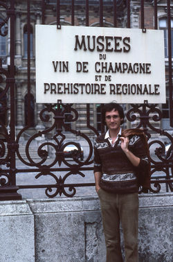 Michael Dietler at Epernay Museum 1983