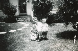 Grandpa McDermott with Tom & Mickey Florida 1954