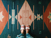 Tapis brodé