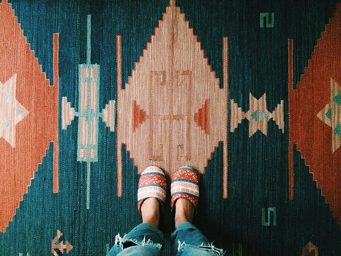 Embroidered Rug