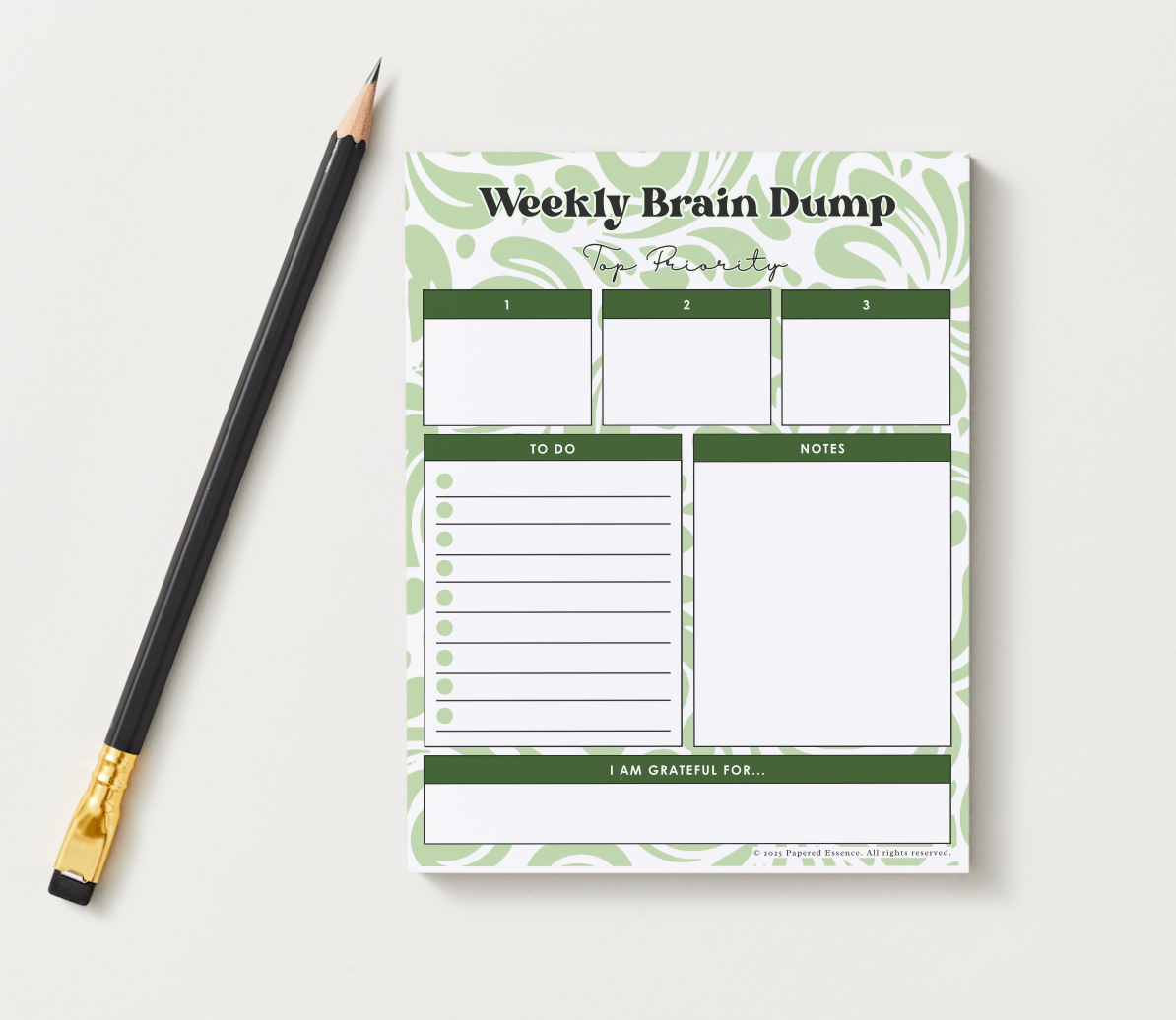 Weekly Brain Dump Notepad