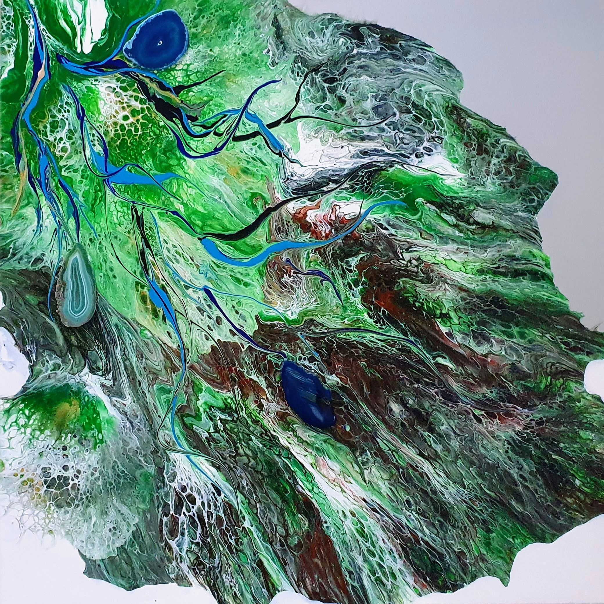 Obraz akryl 70cm x 70cm x 4cm pt. "Spokój" (2021)