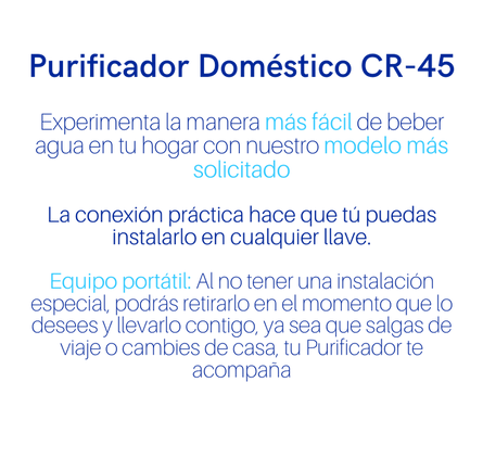 Purificador de agua tarja