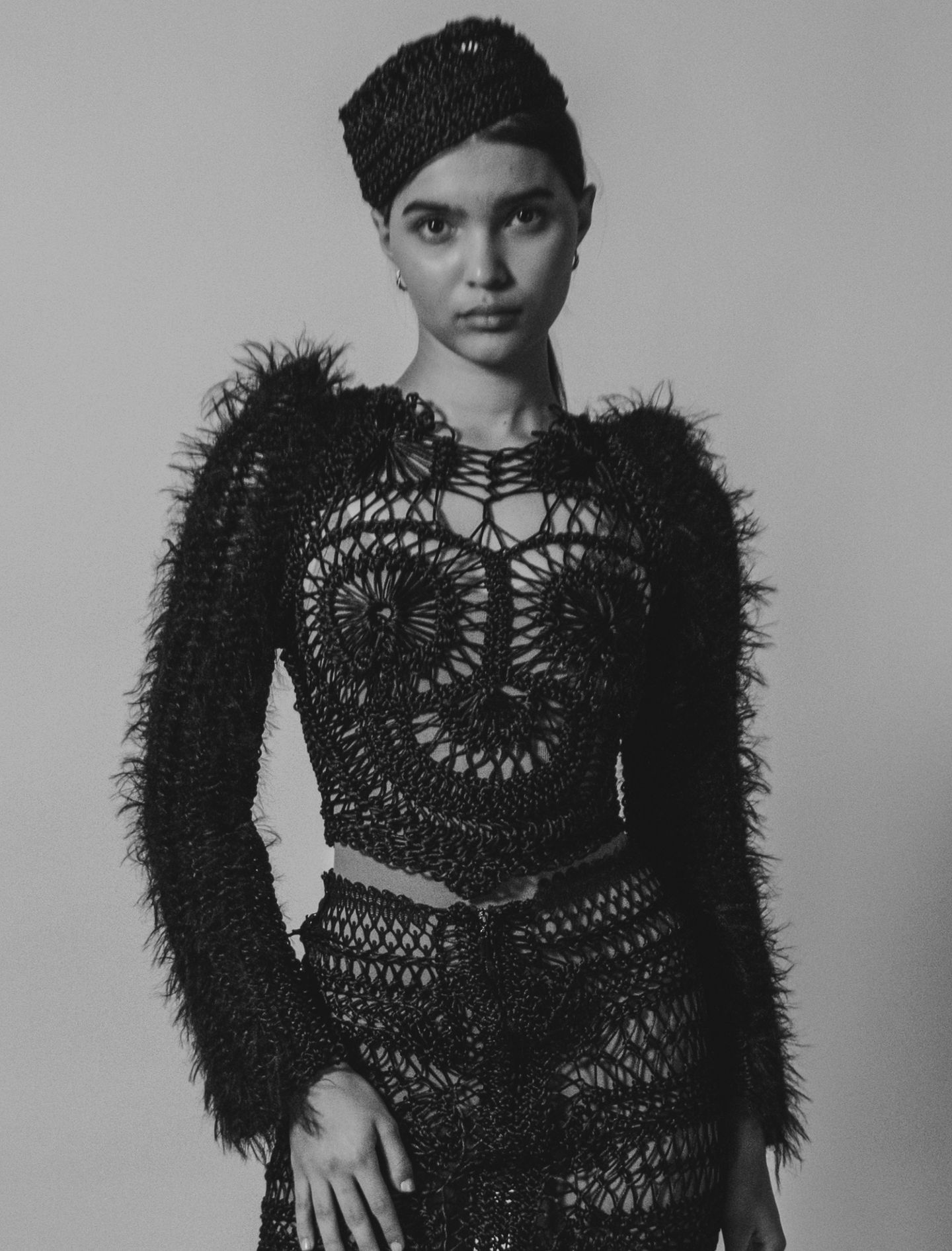 handmade knitwear jumper Front view