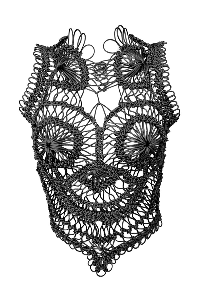 crochet top front view