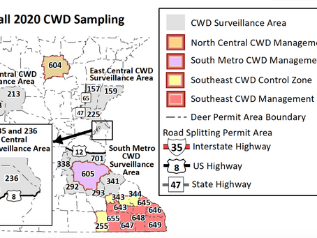 DNR Includes Parts of Pine Co. in New 2020 CWD Surveillance Areas