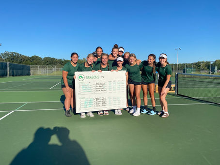 Dragons Tennis Stays Hot with Win Over Becker
