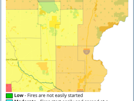Red Flag Warning Extended to Pine County