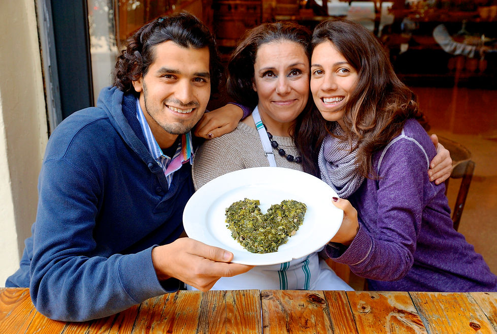 Josephine Galep with Leila Elamine and Anthony Morano, Tawlet, Beirut, Lebanon