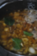 adding bay leaves