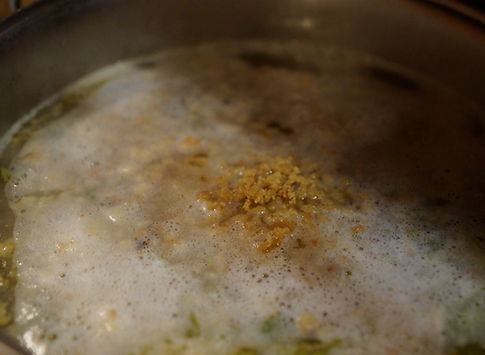 Letting the Broth Cook; Pasta Rasa in Brodo Recipe, Reggio Emilia, Italy