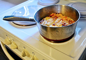 Boiling the Ostkaka, Sweden