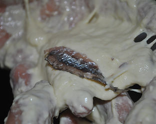 Adding an Anchovy to the Zeppole - Calabrese Zeppole Recipe