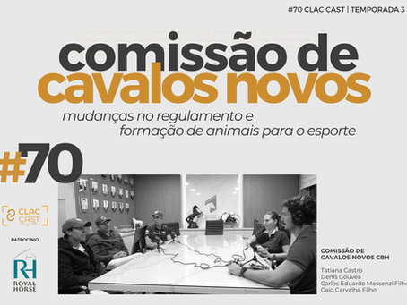 foto da gravação da comissão de cavalos novos