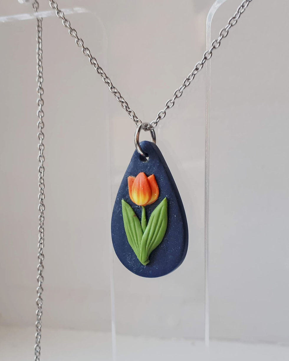 Thumbnail: Wholesale Spring Tulip Necklace