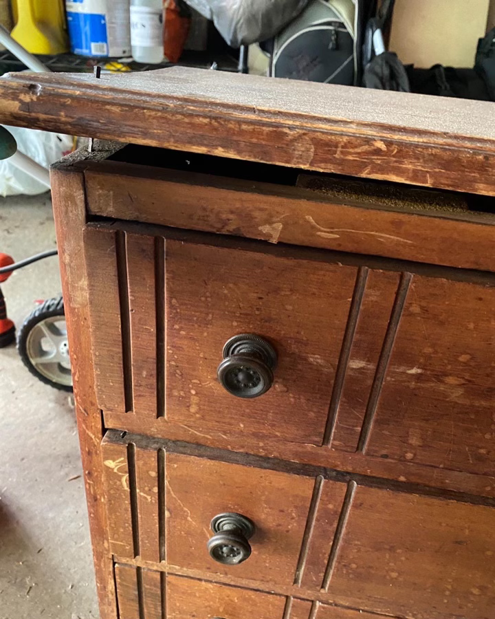 Thumbnail: Petite Antique 3-Drawer Chest