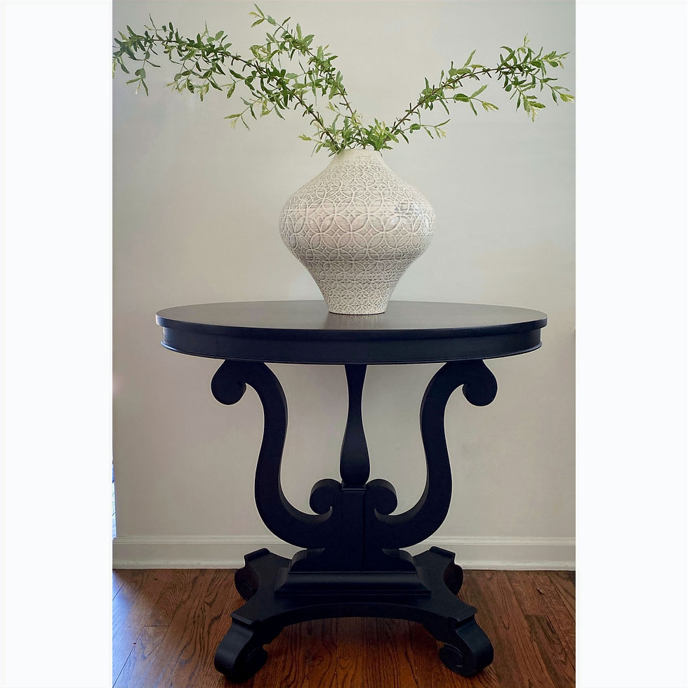 Solid Wood Oval Foyer Table
