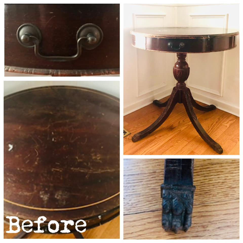 Thumbnail: Mersman Mahogany Drum Table