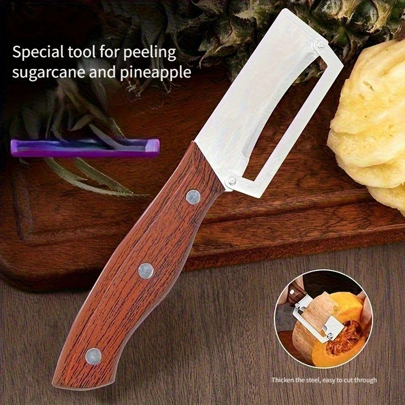 Miniatura: Faca de descascar com cabo de madeira ideal para a cozinha
