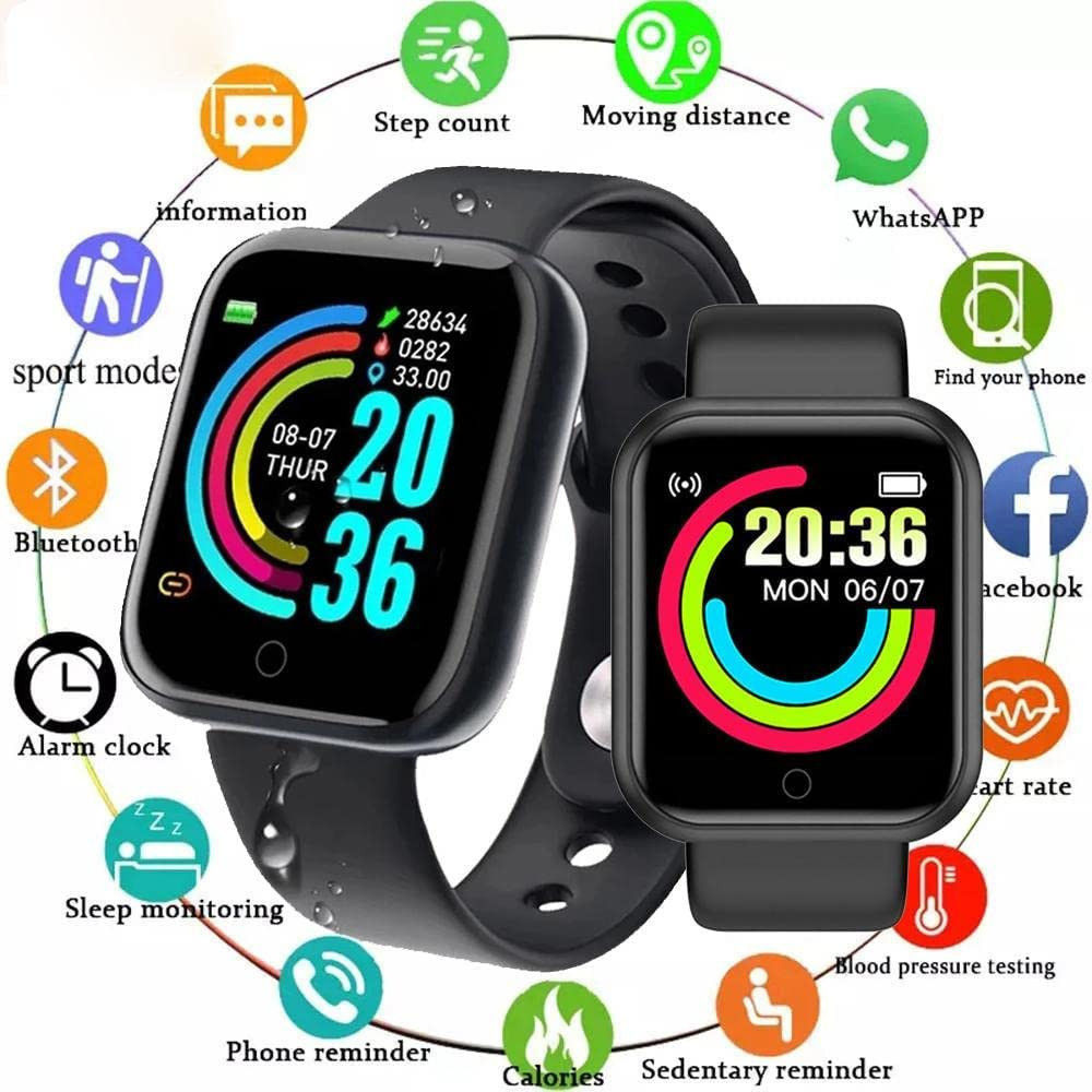 Smart Watch D20-Y68 Sport Smart Watch Bluetooth Android/iOS-With Photo On Screen