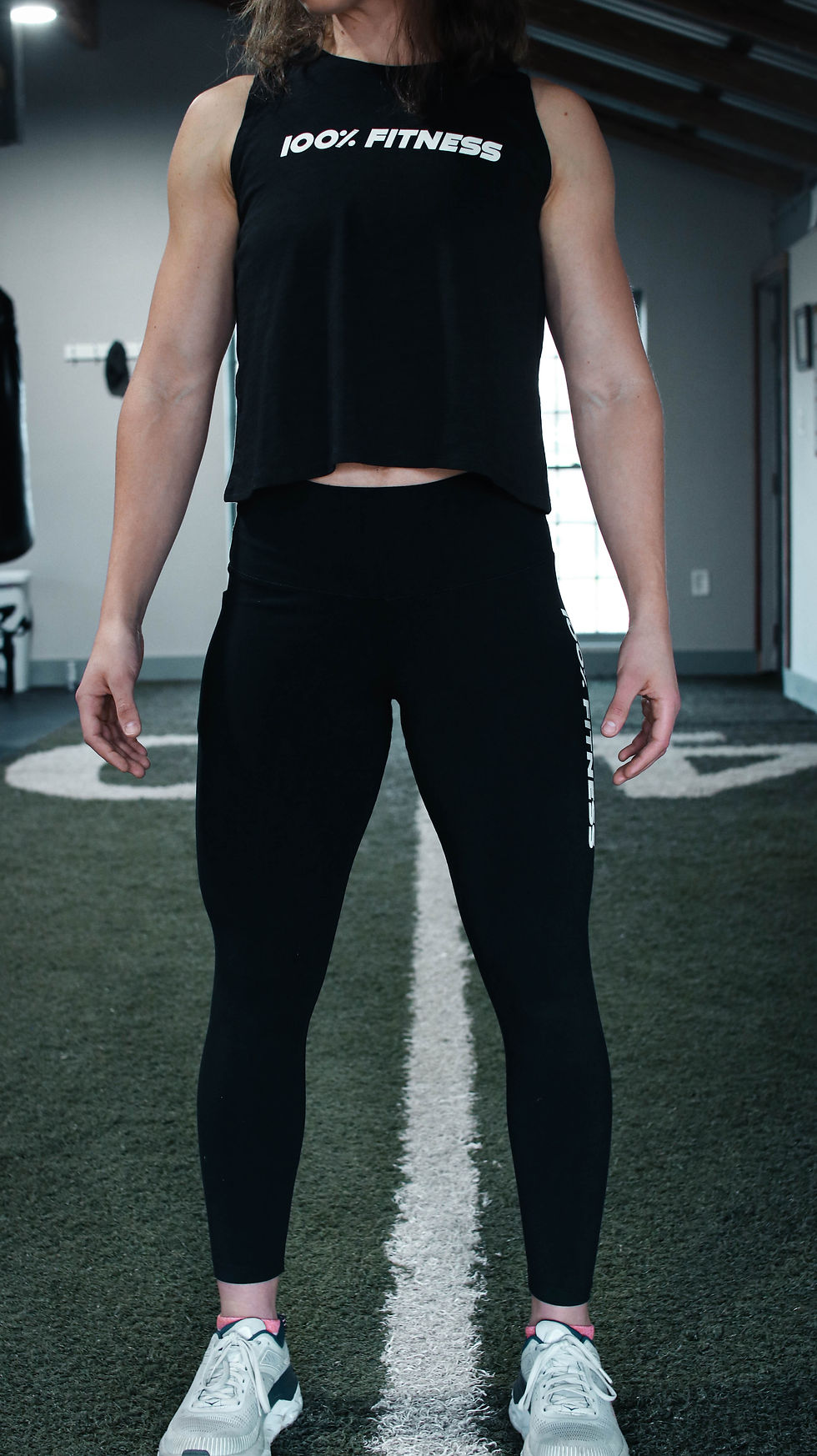 Thumbnail: Women's 100% Fitness Crop Tank