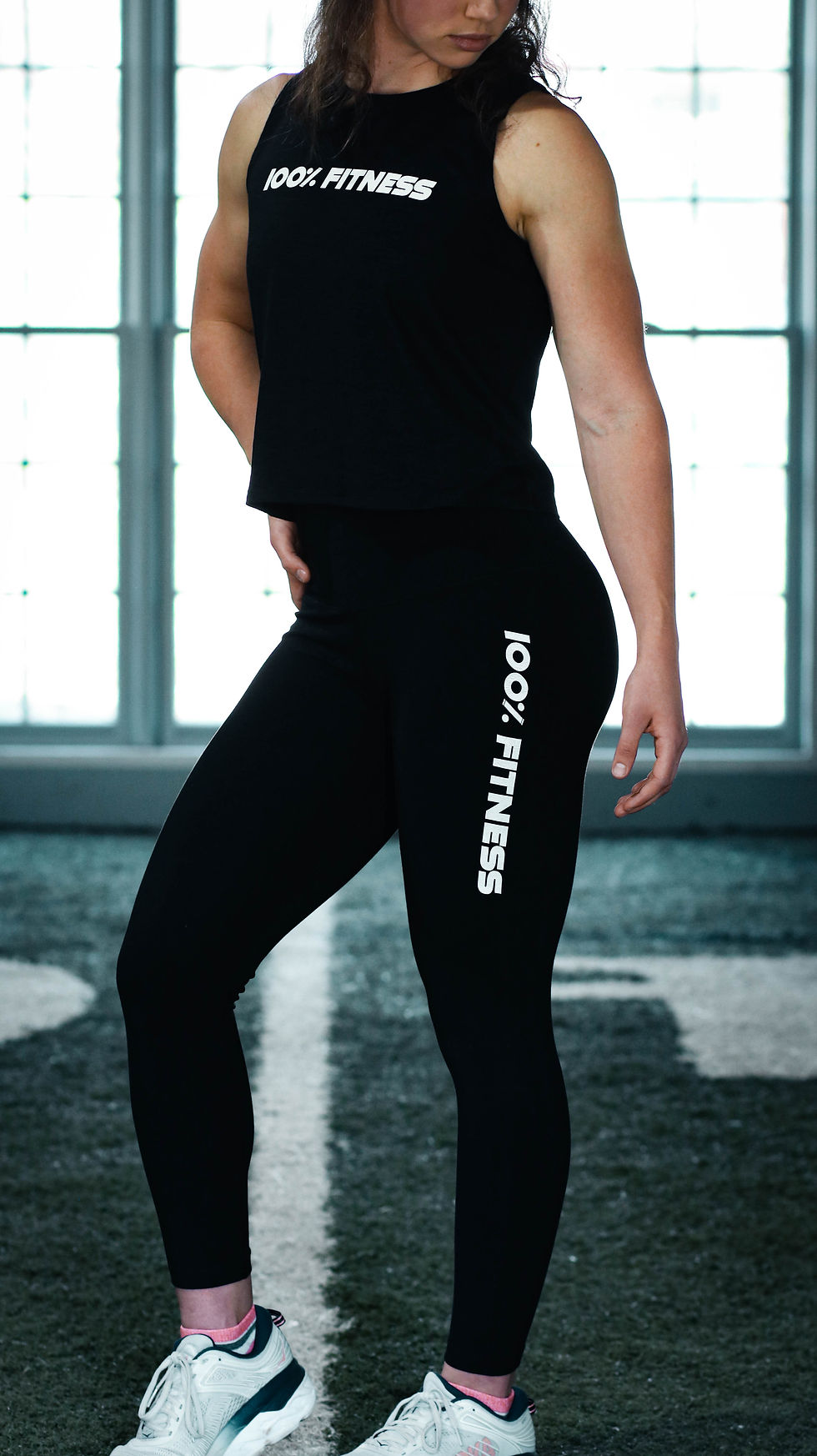 Thumbnail: Women's 100% Fitness Crop Tank