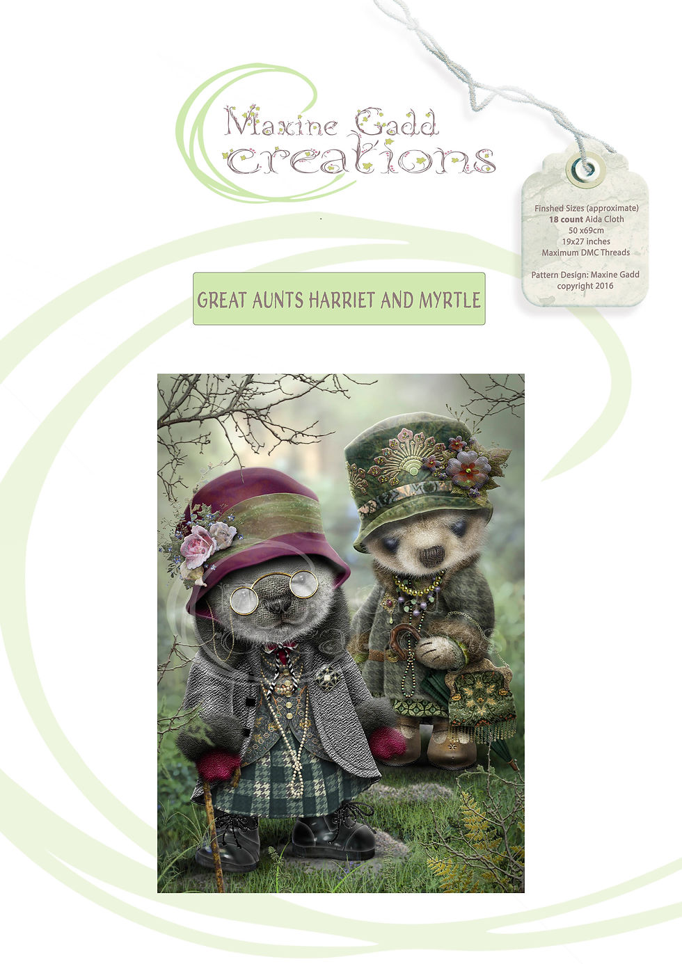 Great Aunts 18ct 50x70cm 230 col DMC Threads